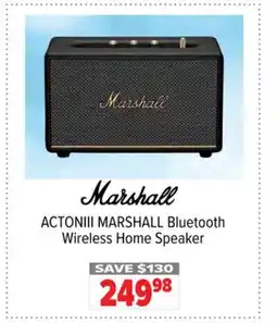 2001 Audio Video ACTONIII MARSHALL Bluetooth Wireless Home Speaker offer
