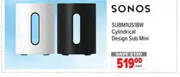 2001 Audio Video SUBM1US1BW Cylindrical Design Sub Mini offer