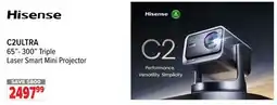 2001 Audio Video C2ULTRA 65- 300 Hisense Triple Laser Smart Mini Projector offer