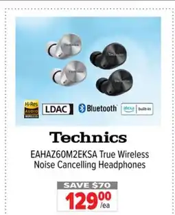 2001 Audio Video EAHAZ60M2EKSA True Wireless Noise Cancelling Headphones offer