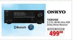 2001 Audio Video TXSR3100 5.2 Ch. 8K/4K Ultra HDR Dolby Atmos Receiver offer