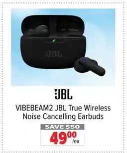 2001 Audio Video VIBEBEAM2 JBL True Wireless Noise Cancelling Earbuds offer
