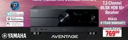 2001 Audio Video YAMAHA 7.2-Chanel 4K/8K HDR 10+ Receiver offer