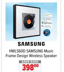 2001 Audio Video HWLS60D SAMSUNG Music Frame Design Wireless Speaker offer