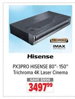2001 Audio Video PX3PRO HISENSE 80- 150 Trichroma 4K Laser Cinema offer