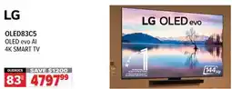 2001 Audio Video OLED83C5 83 LG OLED evo AI 4K SMART TV offer