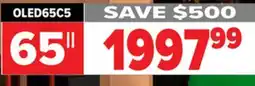 2001 Audio Video OLED65C5 65 LG OLED EVO AI C5 4K SMART TV 2025 offer