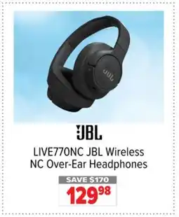 2001 Audio Video LIVE770NC JBL Wireless NC Over-Ear Headphones offer