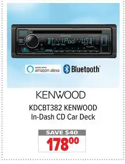 2001 Audio Video KDCBT382 KENWOOD In-Dash CD Car Deck offer