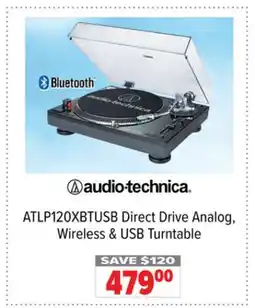 2001 Audio Video Direct Drive Analog, Wireless & USB Turntable offer