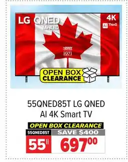 2001 Audio Video 55QNED85T 55 LG QNED AI 4K Smart TV offer