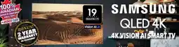 2001 Audio Video SAMSUNG 43 QLED 4K TIZEN OS SMART TV offer