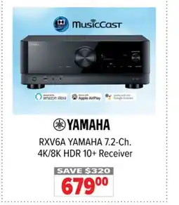 2001 Audio Video YAMAHA 7.2-Ch. 4K/8K HDR 10 + Receiver offer