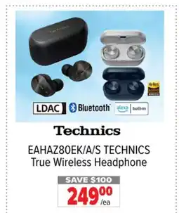 2001 Audio Video EAHAZ80EK/A/S TECHNICS True Wireless Headphone offer