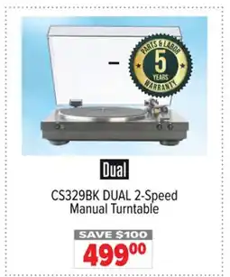 2001 Audio Video DUAL 2-Speed Manual Turntable offer