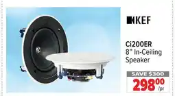 2001 Audio Video KEF Ci200ER 8 In-Ceiling Speaker offer