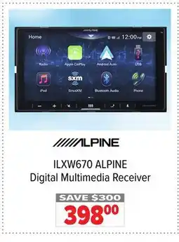2001 Audio Video ILXW670 ALPINE Digital Multimedia Receiver offer