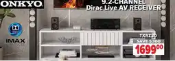 2001 Audio Video Onkyo 9.2-Channel Dirac Live AV Receiver offer