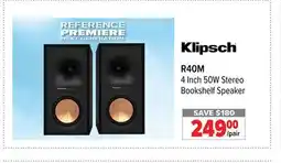 2001 Audio Video R40M Klipsch 4 Inch 50W Stereo Bookshelf Speaker pair offer