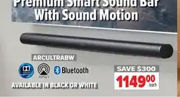 2001 Audio Video ARCULTRABW Premium Smart Sound bar With Sound Motion Bluetooth offer
