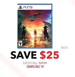 GameStop PS5 Final Fantasy offer