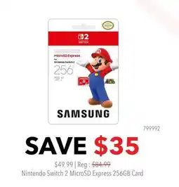 GameStop Nintendo Switch 2 MicroSD Express 256GB Card offer