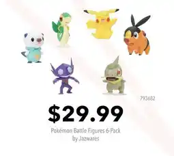 GameStop Pokémon Battle Figures 6-Pack by Jazwares offer