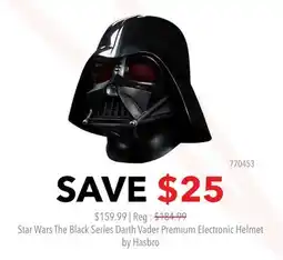 GameStop Star Wars The Black Series Darth Vader Premium Electronic Helmet offer