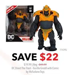 GameStop DC Direct The Flash - Gorilla Grodd with Comic by McFarlane Toys offer