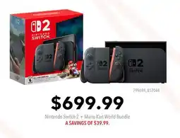 GameStop Nintendo Switch 2 + Mario Kart World Bundle offer