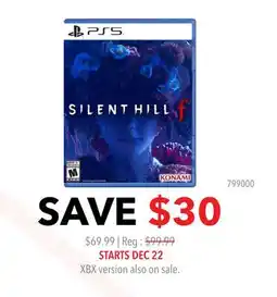 GameStop Silent Hill f PS5 offer