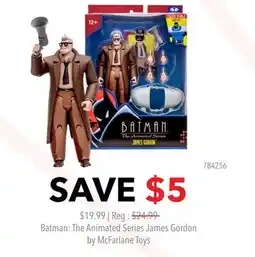 GameStop Batman: The Animated Series James Gordon by McFarlane Toys offer
