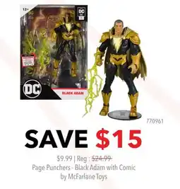 GameStop Page Punchers - Black Adam with Comic by McFarlane Toys offer