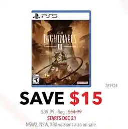 GameStop PS5 LITTLE NIGHTMARES III offer