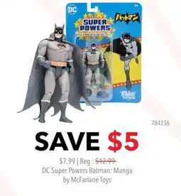 GameStop DC Super Powers Batman: Manga by McFarlane Toys offer