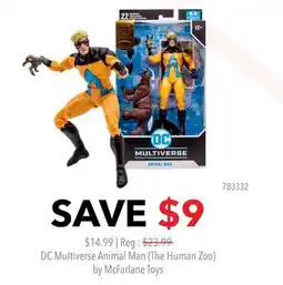 GameStop DC Multiverse Animal Man (The Human Zoo) by McFarlane Toys offer