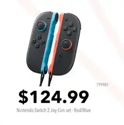 GameStop Nintendo Switch 2 Joy-Con set - Red/Blue offer