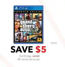 GameStop PS4 GRAND THEFT AUTO V offer
