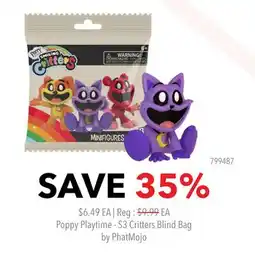 GameStop Poppy Playtime - S3 Critters Blind Bag by PhatMojo offer