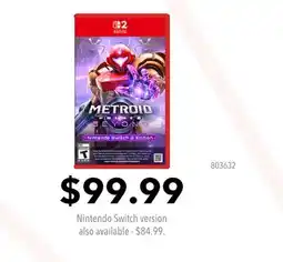 GameStop Metroid Prime 4 Nintendo Switch version offer