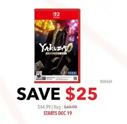 GameStop Yakuza 0 offer