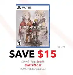 GameStop Final Fantasy Tactics offer