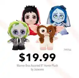 GameStop Warner Bros Assorted 8 Horror Plush by Jazwares offer