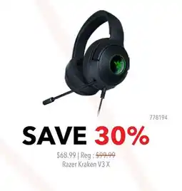 GameStop Razer Kraken V3X offer