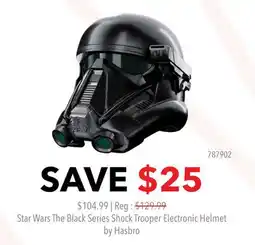 GameStop Star Wars The Black Series Shock Trooper Electronic Helmet by Hasbro offer