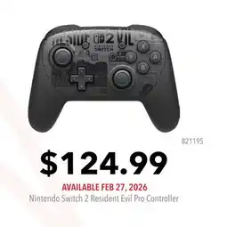 GameStop Nintendo Switch 2 Resident Evil Pro Controller offer
