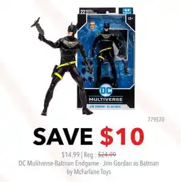 GameStop DC Mulitverse Batman Endgame - Jim Gordan as Batman by McFarlane Toys offer