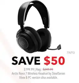 GameStop Arctis Nova 7 Wireless Headset by SteelSeries offer