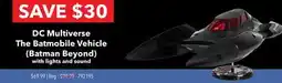 GameStop DC Multiverse The Batmobile Vehicle (Batman Beyond) with lights and sound offer