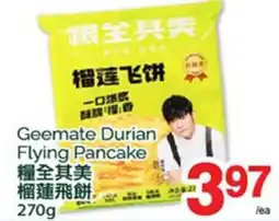 T&T Supermarket GEEMATE DURIAN FLYING PANCAKE, 270G offer